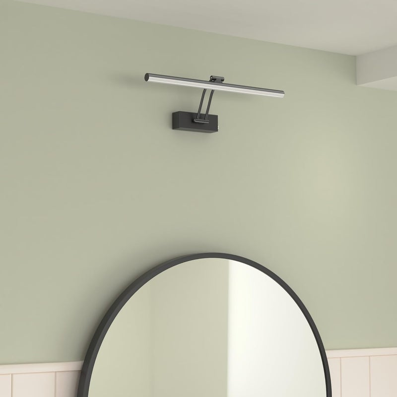 HOWMZON Wireless Picture Light, 16 inches, Battery Operated, Dimmable Black Metal LED Art Light for Wall Sconce - Image 2